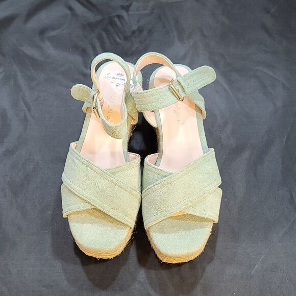 BRAND NEW NATURE BREEZE ESPADRILLE OPEN TOE WEDGE SANDAL - Picture 4 of 15